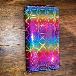 Rainbow long wallet never used
